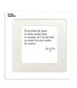 Online Image Republic Affiche Cocteau Il Est Triste De Jouer A Cache Cache 22 X 22 Cm