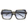 Online Nathalie Blanc Lunettes De Soleil Eleonore Vert Olive