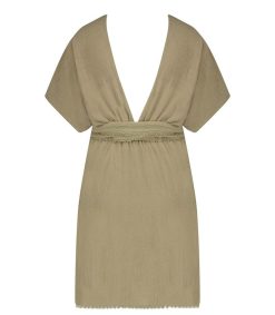 Online Maison Saint Julien Robe Courte Empire Khaki