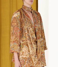 Best Zimmermann Chemisier Sensory Billow Paisley Gold Print