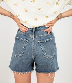 Hot AGOLDE Short En Jean Dee