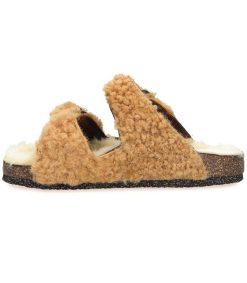 Online Bosabo Sandales Shearling Camel/Champagne