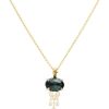 Clearance Céline Daoust Collier En Or Pendentif Meduse Tourmaline