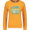 Hot David Lucas x ron ron Sweat-Shirt En Coton Biologique Ocean Orange