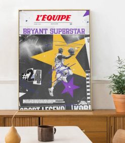 New Plakat Affiche L'Equipe Bryant 50 X 70Cm