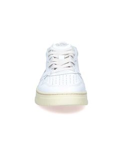 Hot Autry Baskets Homme Medalist Low Leather White/Black