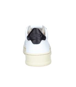 Hot Autry Baskets Homme Medalist Low Leather White/Black