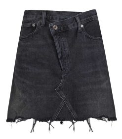 New AGOLDE Jupe En Jean Criss Cross Hitchhike