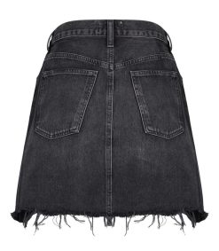 New AGOLDE Jupe En Jean Criss Cross Hitchhike