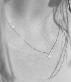 Clearance Stone Paris Collier Celeste Simple Or Blanc Et Diamants