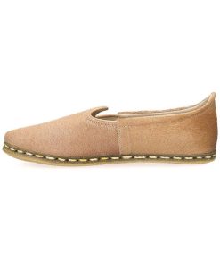 Online Saanas Mocassins Saanas Classique Cuir A Poils Beige