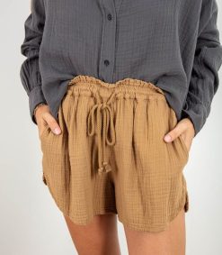 Wholesale Xirena Short Starla En Gaze De Coton Khaki