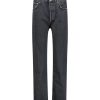 Hot AGOLDE Jean 90'S Pinch Waist Black Tea En Coton Bio