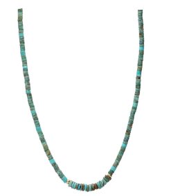 New And... Paris Collier Turquoise Rondelle Or