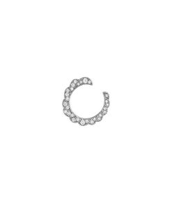 Hot Stone Paris Ama Boucle D'Oreille Gauche Or Noir Et Diamants