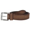 Online Puntovita & Arsenice Ceinture En Cuir Suede Marron Clair X Jane De Boy