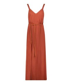 Clearance Maison Saint Julien Robe Longue Palma De Mallorca Terracotta