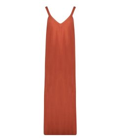 Clearance Maison Saint Julien Robe Longue Palma De Mallorca Terracotta