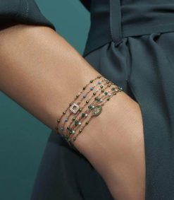 Hot Gigi Clozeau Bracelet Or Jaune Et Perles De Resine