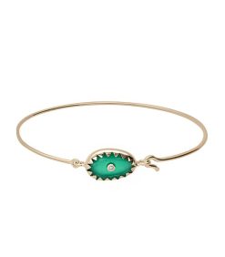 Best Pascale Monvoisin Bracelet Jonc Or Jaune Orso Green Onyx