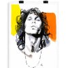 Hot Image Republic Portrait M7 Jim Morrison 56 X 76 Cm