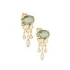 Online Céline Daoust Boucles D'Oreilles Meduse Saphir Vert & Diamants