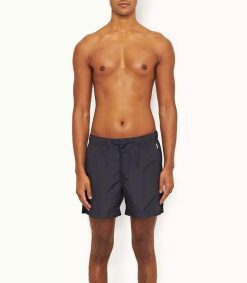 Wholesale Orlebar Brown Short De Bain Homme Bulldog Drawcord Solid Night Iris