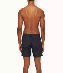 Wholesale Orlebar Brown Short De Bain Homme Bulldog Drawcord Solid Night Iris