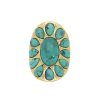 Best Aurélie Bidermann Bague Navajo Plaque Or Et Turquoise