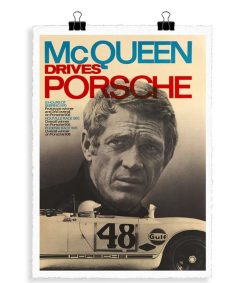 Online Image Republic Affiche "Mcqueen Porsche" 56 X 76 Cm