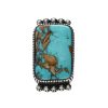 Clearance Harpo Bague Rectangulaire Turquoise Arizona