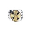 New Corpus Christi Bague Gold Cross En Argent Et Or