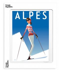 New Image Republic Affiche Monsieur Z Alpes Fille Rouge 56 X 76 Cm