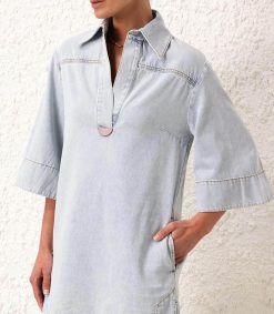 Wholesale Zimmermann Robe August Denim Tunic